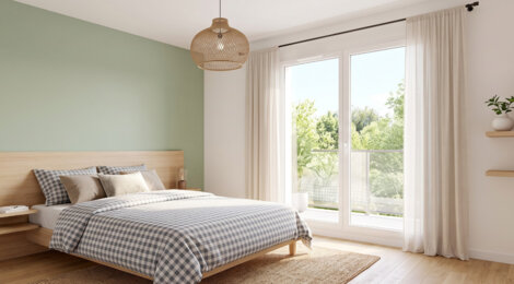 Programme immobilier neuf Majestel "L'Etang" - Bourgoin-Jallieu : appartements neufs du studio au 5 pièces au pied du Parc des Lilattes (38300) - Référence : 14949