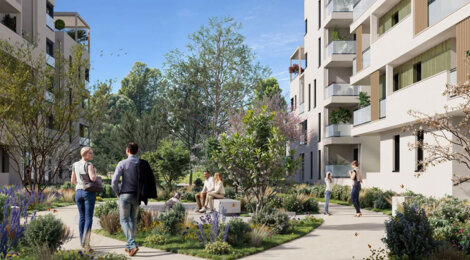 Programme immobilier neuf Majestel "La Serre" - Bourgoin-Jallieu logements lumineux au cœur du quartier Majestel (38300) - Référence : 17693