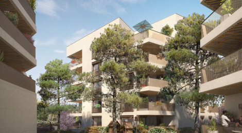 Programme immobilier neuf Trimanti - Bourgoin-Jallieu, résidence neuve à 7 min de la gare routière et 30 min de Lyon (38300) - Référence : 15401