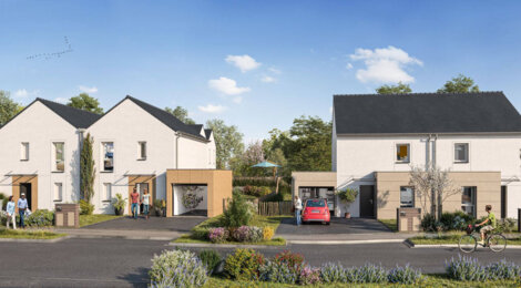 Programme immobilier neuf Les Jardins du Rocher - Bréal-sous-Montfort maisons et villas-jardins à 13 min du centre (35310) - Référence : 15261