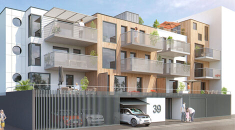 Programme immobilier neuf LA CORNICHE  - BREST - Brest : Appartements T2–T4 avec terrasses, vues sur la rade et parking en Rive Droite face à la Rade (29200) - Référence : 14294
