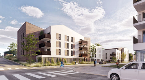 Programme immobilier neuf DOMAINE DE LA SOURCE - Brest quartier Fontaine Margot proche des commerces et des services (29200) - Référence : 14761
