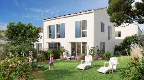 Programme immobilier neuf CAMBIUM BREUILLET PHASE 1 TRANCHE 1 - Breuillet maisons de 3 et 4 pièces dans un cadre verdoyant (17920) - Référence : 18506