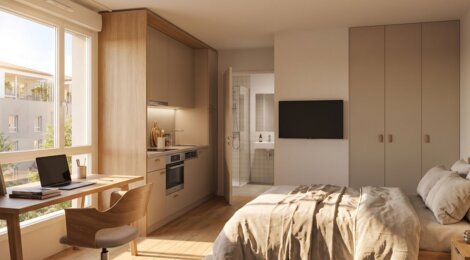 Programme immobilier neuf CITY'ZEN - BRON - Bron vie étudiante à 22 minutes de Lyon 2 (69500) - Référence : 18224