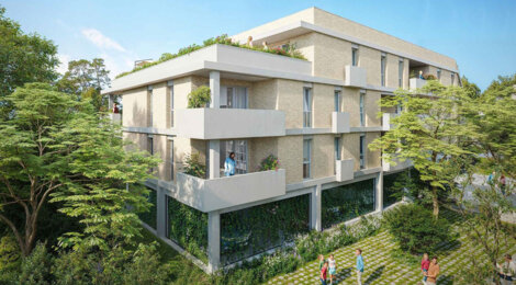 Programme immobilier neuf Les Jardins de Maumey - Bruges à proximité du tramway ligne C et du parc Ausone (33520) - Référence : 14999