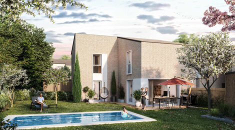 Programme immobilier neuf Domaine Palomino - Bruges : Maisons T4–T5 avec jardins piscinables, garages et proximité tramway D (33520) - Référence : 14563
