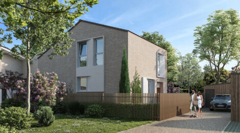 Programme immobilier neuf Domaine Palomino - Bruges : Maisons T4–T5 avec jardins piscinables, garages et proximité tramway D (33520) - Référence : 14563