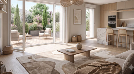 Programme immobilier neuf Domaine Palomino - Bruges : Maisons T4–T5 avec jardins piscinables, garages et proximité tramway D (33520) - Référence : 14563