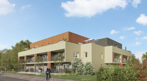 Programme immobilier neuf EKLOR - Bruz au centre du quartier de la Rabine (35170) - Référence : 15246
