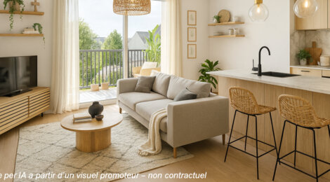 Programme immobilier neuf Le 29 - Bruz centre-ville à 4 min de la gare (35170) - Référence : 15251