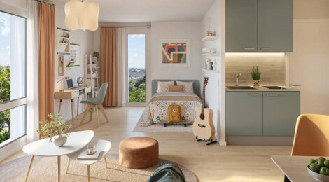 Programme immobilier neuf My Campus Rennes Ker Lann - Bruz résidence étudiante à proximité immédiate du campus Ker Lann (35170) - Référence : 15249