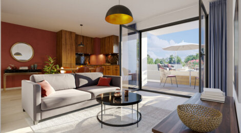 Programme immobilier neuf Le Clos des Alpilles - Cabannes : Appartements T2–T3 avec balcons, jardins et stationnements en hyper centre du village (13440) - Référence : 5990