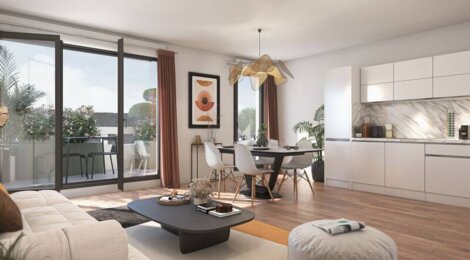 Programme immobilier neuf Renaissance - Caen : appartements neufs T2–T4 à 150m du tramway Quai de Juillet (14000) - Référence : 14499