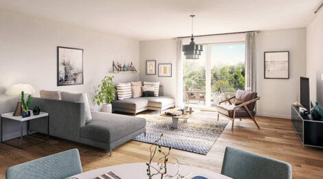 Programme immobilier neuf EnVergure - Caen : Appartements T2–T4 avec terrasses, parking et vues boisées proche de l’Hippodrome et Zénith (14000) - Référence : 14332