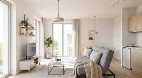 Programme immobilier neuf Equation (Résidence Etudiante et Jeunes Actifs) - Caen logement étudiant connecté au tramway (14000) - Référence : 17314