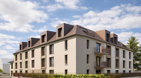 Programme immobilier neuf Les Loges Cadomus - Caen logements lumineux près campus et transports (14000) - Référence : 17747