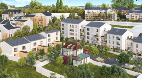 Programme immobilier neuf ADELAIDE - Caen maisons neuves quartier Coteaux de l’Abbaye avec jardin (14000) - Référence : 17023