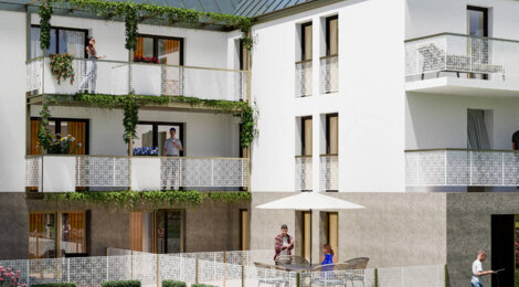 Programme immobilier neuf LES TERRASSES DE VENOIX - Caen : Résidence neuve intimiste dans le quartier de Venoix, à deux pas des commerces (14000) - Référence : 11671