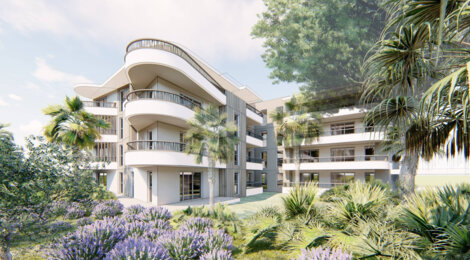 Programme immobilier neuf CŒUR D'AZUR - Cagnes-sur-Mer centre à proximité des commodités (06800) - Référence : 14361