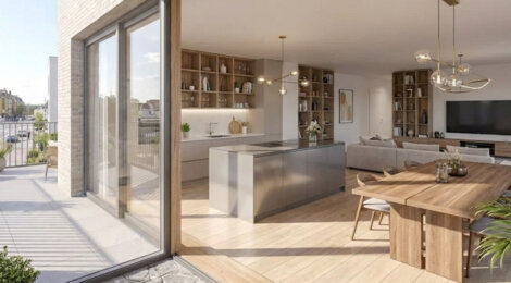 Programme immobilier neuf Le Quai des six - Calais résidence neuve proche port et centre (62100) - Référence : 15825