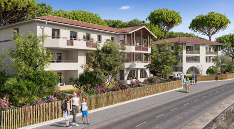 Programme immobilier neuf Résidence du Parc - Capbreton : appartements et maisons neuves T2–T4 à proximité du port de Plaisance (40130) - Référence : 10905
