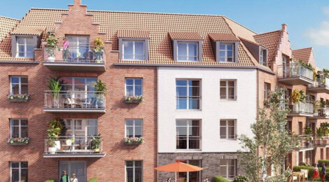 Programme immobilier neuf CAP VERDE - Capinghem : Appartements T2–T4 avec balcons, jardins et charme ancien à 900 m du métro (59160) - Référence : 13884