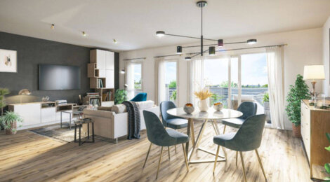 Programme immobilier neuf ESPRIT FLANDRES - Cappelle-la-Grande : Appartements T2–T3 et maisons T2–T3 avec jardin partagé, terrasses et proximité mairie (59180) - Référence : 10976