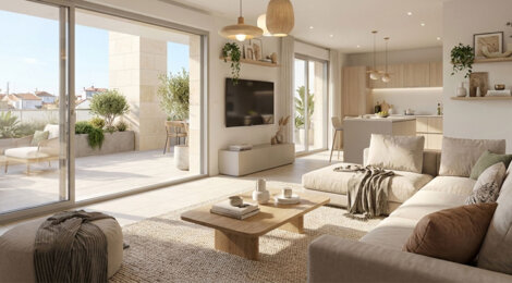 Programme immobilier neuf Terres Blanches - Carbon Blanc appartements lumineux proche Bordeaux et gare (33560) - Référence : 17608