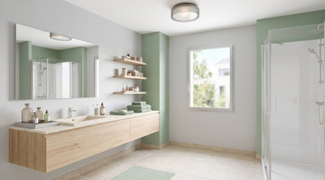 Programme immobilier neuf L'ÉCRIN BLANC - Carbon-Blanc : Appartements T2–T4 avec terrasses, loggias et proximité Bordeaux à 10 minutes (33560) - Référence : 14452