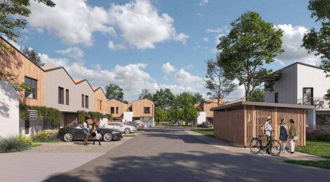 Programme immobilier neuf LES MAISONS DE ROCALYS - Phase 2 - Carbon-Blanc : maisons neuves du 3 au 5 pièces en domaine calme et vert (33560) - Référence : 7995