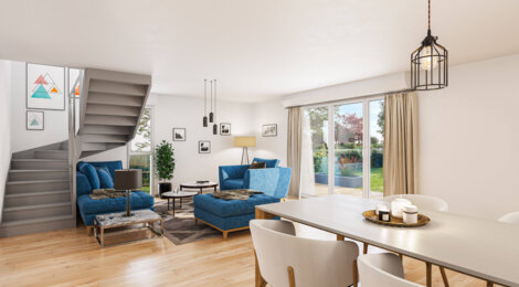 Programme immobilier neuf LES MAISONS DE ROCALYS - Phase 2 - Carbon-Blanc : maisons neuves du 3 au 5 pièces en domaine calme et vert (33560) - Référence : 7995