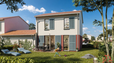 Programme immobilier neuf Les Jardins d'Arize - Carbonne : Maisons T4–T5 avec terrasses, jardins et garage en plein cœur de ville (31390) - Référence : 6620