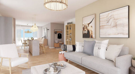 Programme immobilier neuf COEUR CARIGNAN - Carignan-de-Bordeaux : Appartements T1–T3 avec balcons, terrasses et double orientation entre ville et campagne (33360) - Référence : 4874