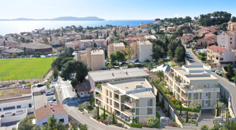 Programme immobilier neuf TERRA - Carqueiranne : appartements neufs à 3 minutes des plages (83320) - Référence : 11972