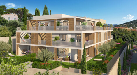 Programme immobilier neuf TERRA - Carqueiranne : appartements neufs à 3 minutes des plages (83320) - Référence : 11972