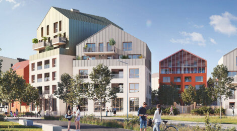 Programme immobilier neuf LES MAISONS DU PARC - LES MAISONS DU PARC - TR1 accession - Carrières-sous-Poissy : Appartements studio–T5 avec terrasses, potager partagé et RT2012 proche de l'Étang de la Galiotte (78955) - Référence : 14335