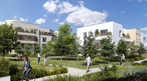 Programme immobilier neuf Domaine des Lys - Carrières-sous-Poissy : Appartements T2–T4 avec terrasses, jardins et parking proche des RER A et E (78955) - Référence : 14315