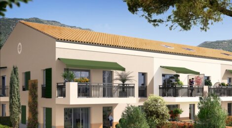Programme immobilier neuf LE MAS DE CLERY - Carros : Appartements T2–T3 avec jardins, terrasses et RT2012 proche du centre-ville (06510) - Référence : 10762