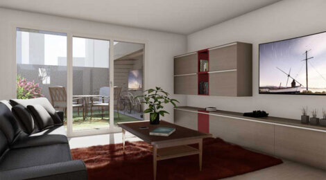 Programme immobilier neuf RESIDENCE TERRES ROSES - Castelginest à deux pas de la Grande Place du Général de Gaulle (31780) - Référence : 12853