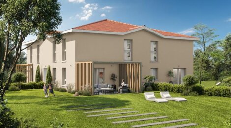 Programme immobilier neuf LES CARRÉS TOLOSAN - Castelmaurou : Maisons T4 avec terrasses, jardins et garages proche des arrêts de bus (31180) - Référence : 4639