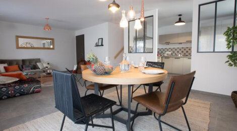 Programme immobilier neuf LES CARRÉS TOLOSAN - Castelmaurou : Maisons T4 avec terrasses, jardins et garages proche des arrêts de bus (31180) - Référence : 4639