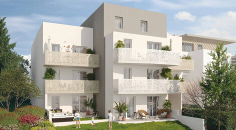 Programme immobilier neuf madeleine - Castelnau-le-Lez à deux pas des commodités et tram T2 (34170) - Référence : 9081