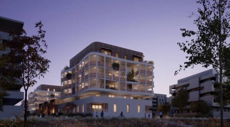 Programme immobilier neuf MITHASA - Castelnau-le-Lez : appartements et villas neuves dans un écoquartier face au parc de  (34170) - Référence : 7368