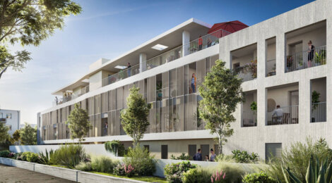 Programme immobilier neuf Le Mauzac - Castelnau-le-Lez : Appartements studio–T3 avec terrasses sud, cuisine équipable et parking sécurisé proche de l’arrêt Centurions (34170) - Référence : 14408