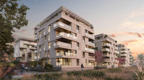 Programme immobilier neuf Les Jardins de Verchant - Castelnau-le-Lez : Appartements T2–T5 avec terrasses, espaces paysagers et proximité Parc du Verchant (34170) - Référence : 11427