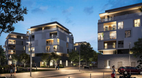 Programme immobilier neuf Les Jardins de Verchant - Castelnau-le-Lez : Appartements T2–T5 avec terrasses, espaces paysagers et proximité Parc du Verchant (34170) - Référence : 11427
