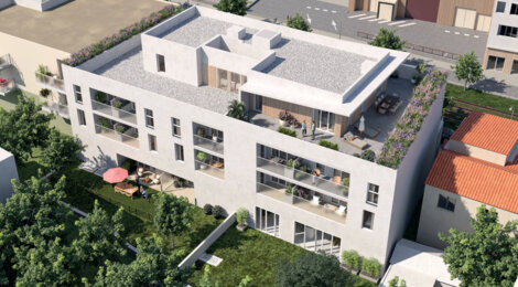 Programme immobilier neuf Atelier 13 - Castelnau-le-Lez, résidence neuve proche tram 2 et commerces en métropole montpelliéraine (34170) - Référence : 9079