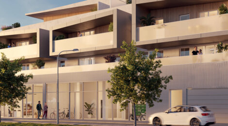Programme immobilier neuf Atelier 13 - Castelnau-le-Lez, résidence neuve proche tram 2 et commerces en métropole montpelliéraine (34170) - Référence : 9079