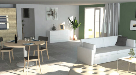 Programme immobilier neuf LES PORTES DE NIMES - Caveirac : Appartements T2–T3 avec mezzanines, parking et luminosité au cœur du centre-ville (30820) - Référence : 11408