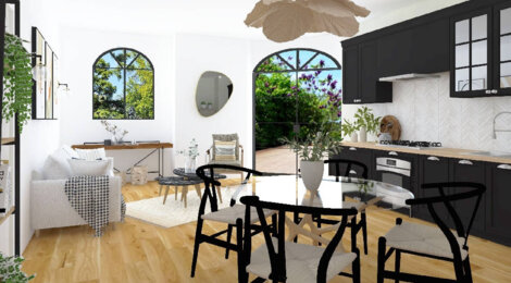 Programme immobilier neuf LES MAGNOLIAS - Cavignac : 8 appartements réhabilités et 8 maisons neuves, Déficit Foncier au cœur de ville (33620) - Référence : 15052